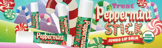 peppermint stick jumbo lip balm 