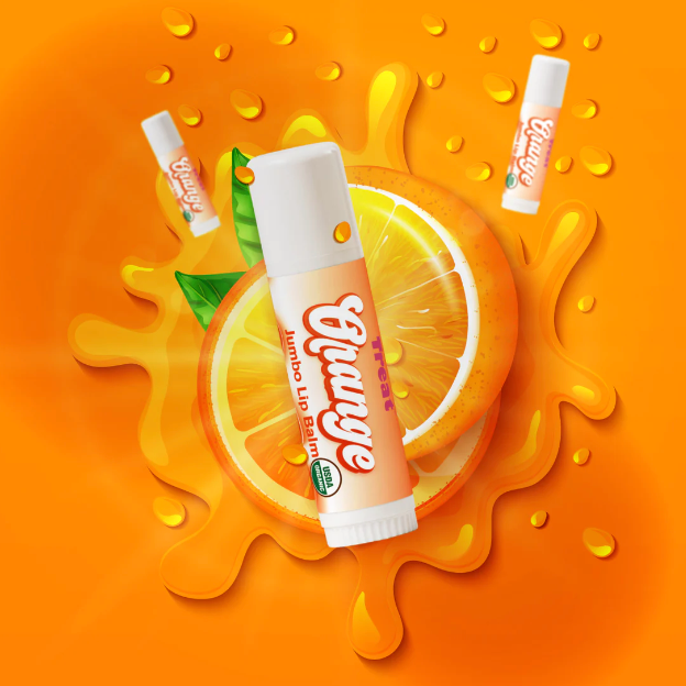 orange jumbo lip balm treat beauty 