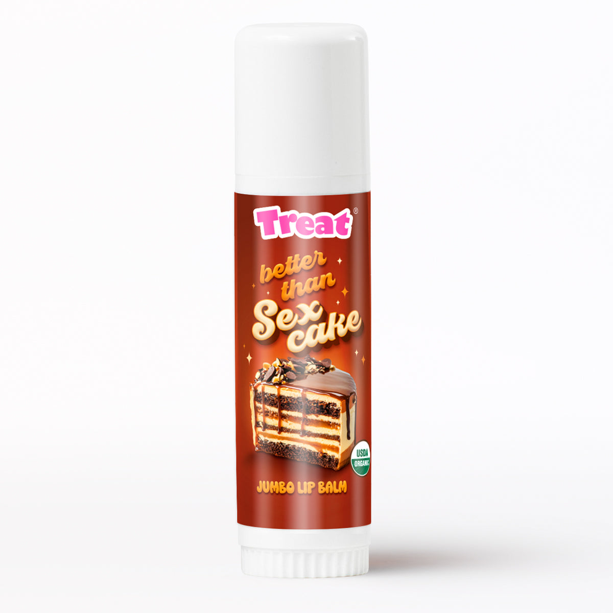 Better Than Sex Cake Jumbo Organic Lip Balm — Decadent Natural Lip Balm by Treat Beauty