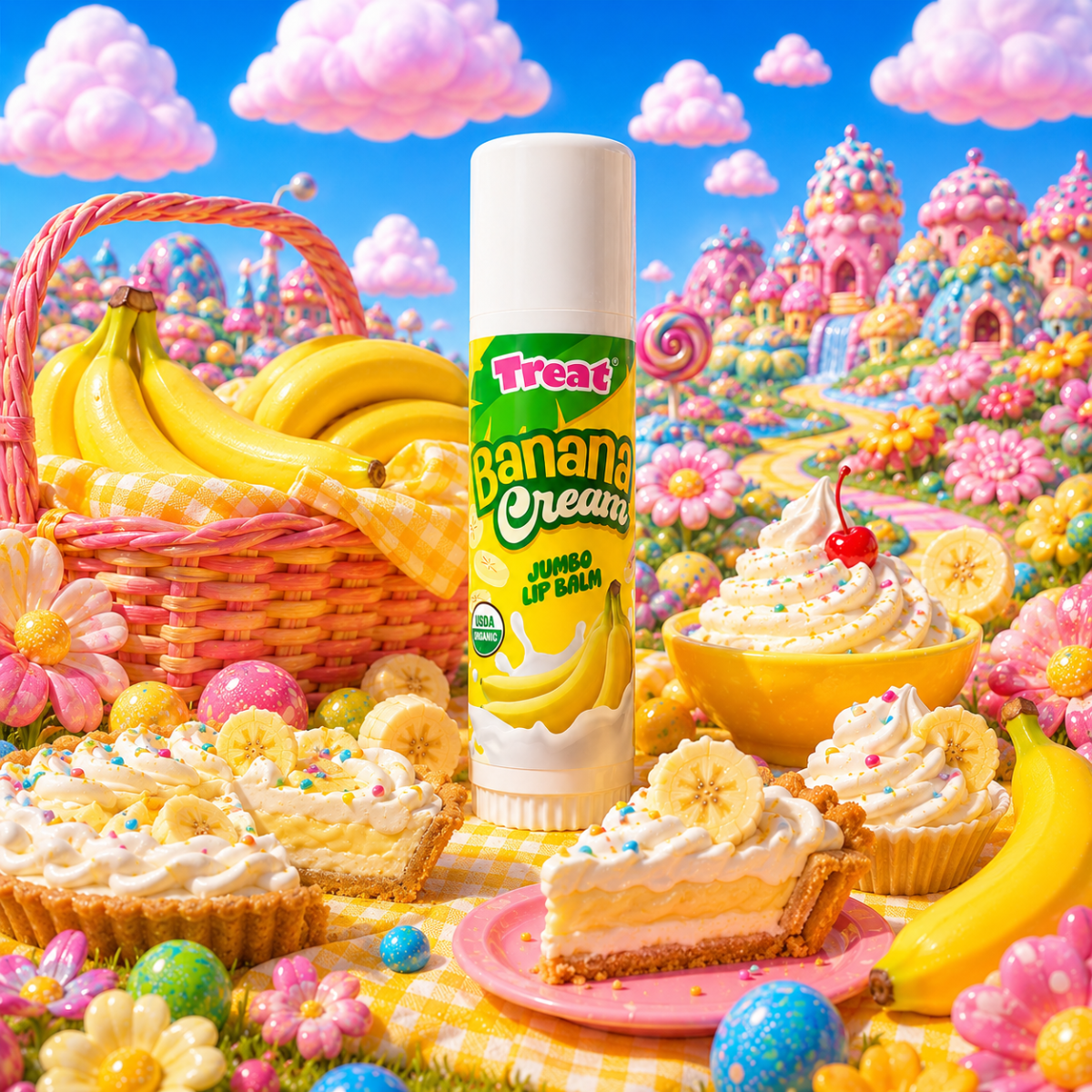 Banana Cream Jumbo Organic Lip Balm