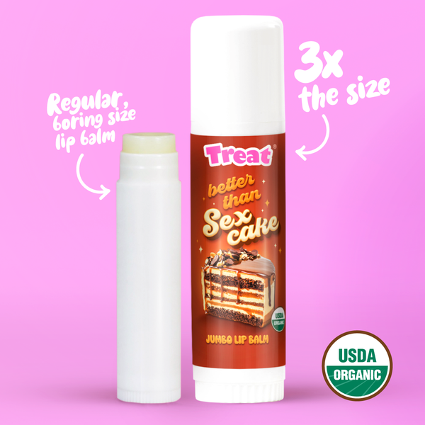 Better Than Sex Cake Jumbo Organic Lip Balm