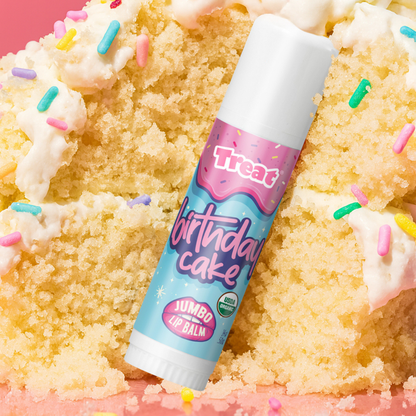 Birthday Cake Jumbo Organic Lip Balm — Sweet USDA Certified Natural Lip Balm