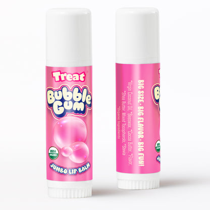 Bubble Gum Jumbo Organic Lip Balm — Fun Natural Lip Balm for All Ages by Treat Beauty
