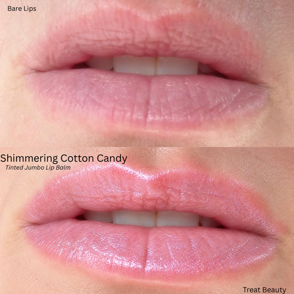 Shimmering Cotton Candy Tinted Jumbo Lip Balm