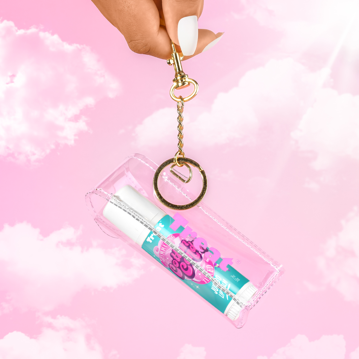 Jumbo Lip Balm Carrier Keychain