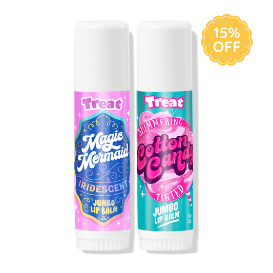 Magic and Shimmer Jumbo Organic Lip Balm Duo Bundle — Natural Lip Balm Gift Set
