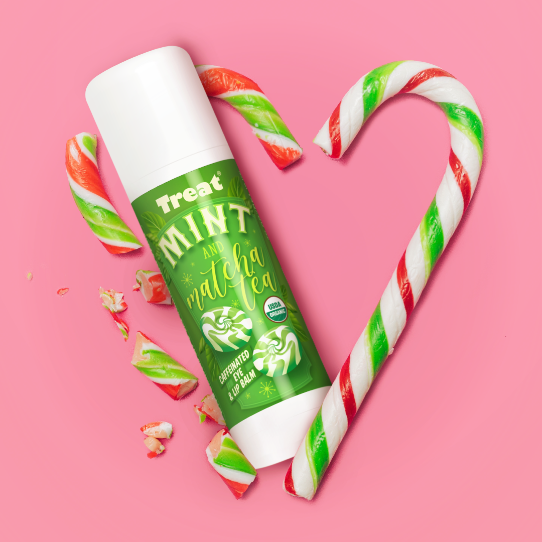 Mint Matcha Jumbo Organic Lip Balm Swatch — Best Natural Lip Balm for Dry Lips
