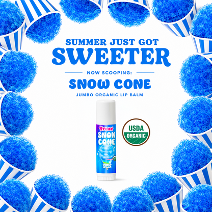 Snow Cone Jumbo Organic Lip Balm