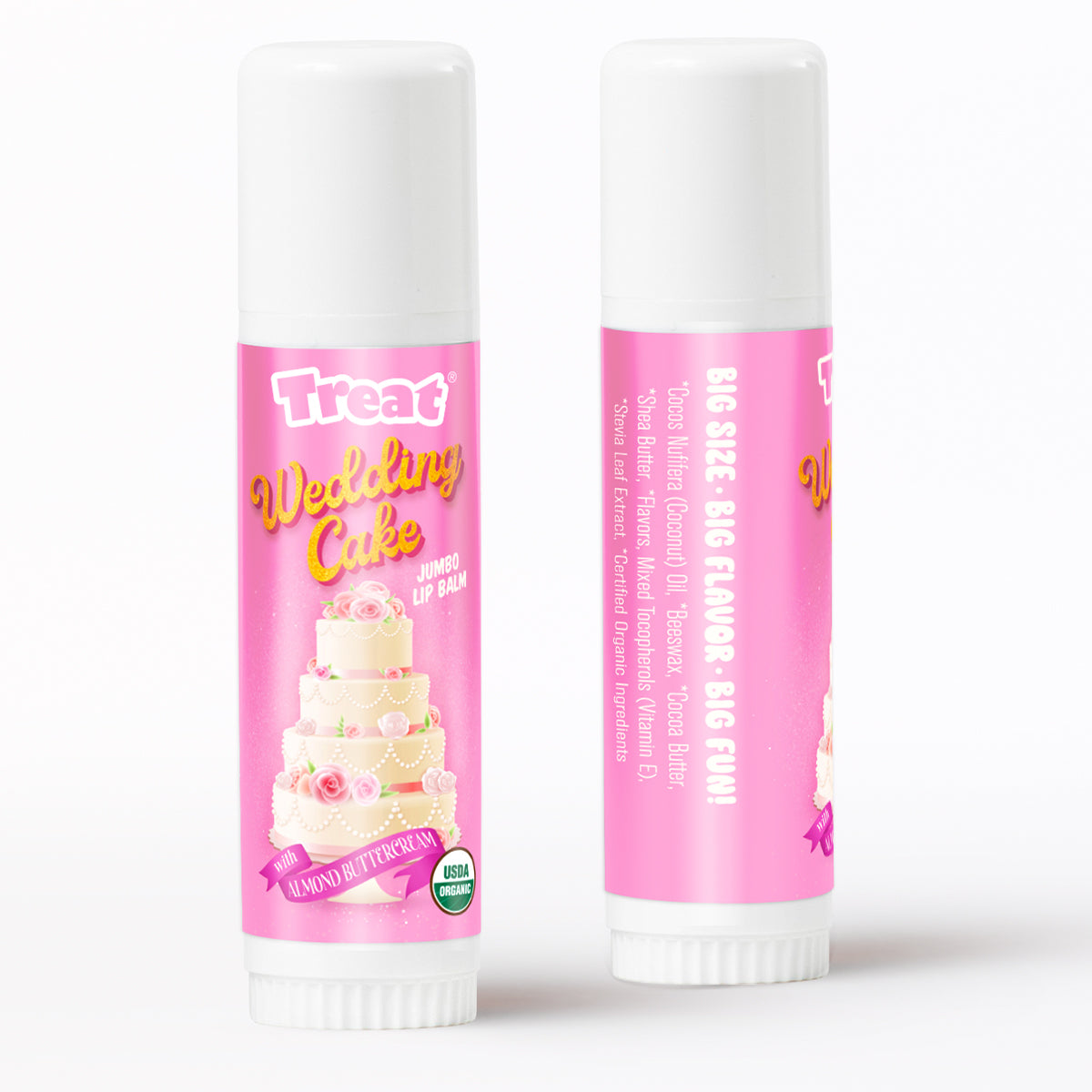 Wedding Cake Jumbo Organic Lip Balm — Sweet Natural Lip Balm by Treat Beauty