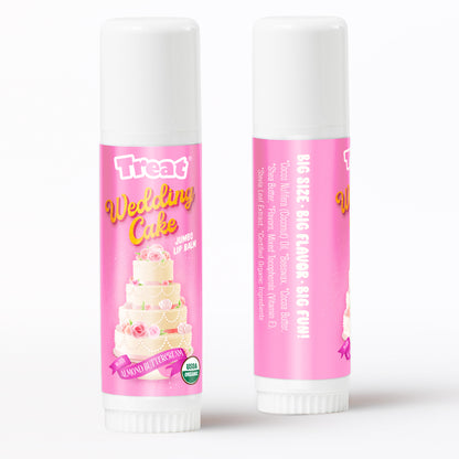 Wedding Cake Jumbo Organic Lip Balm — Sweet Natural Lip Balm by Treat Beauty