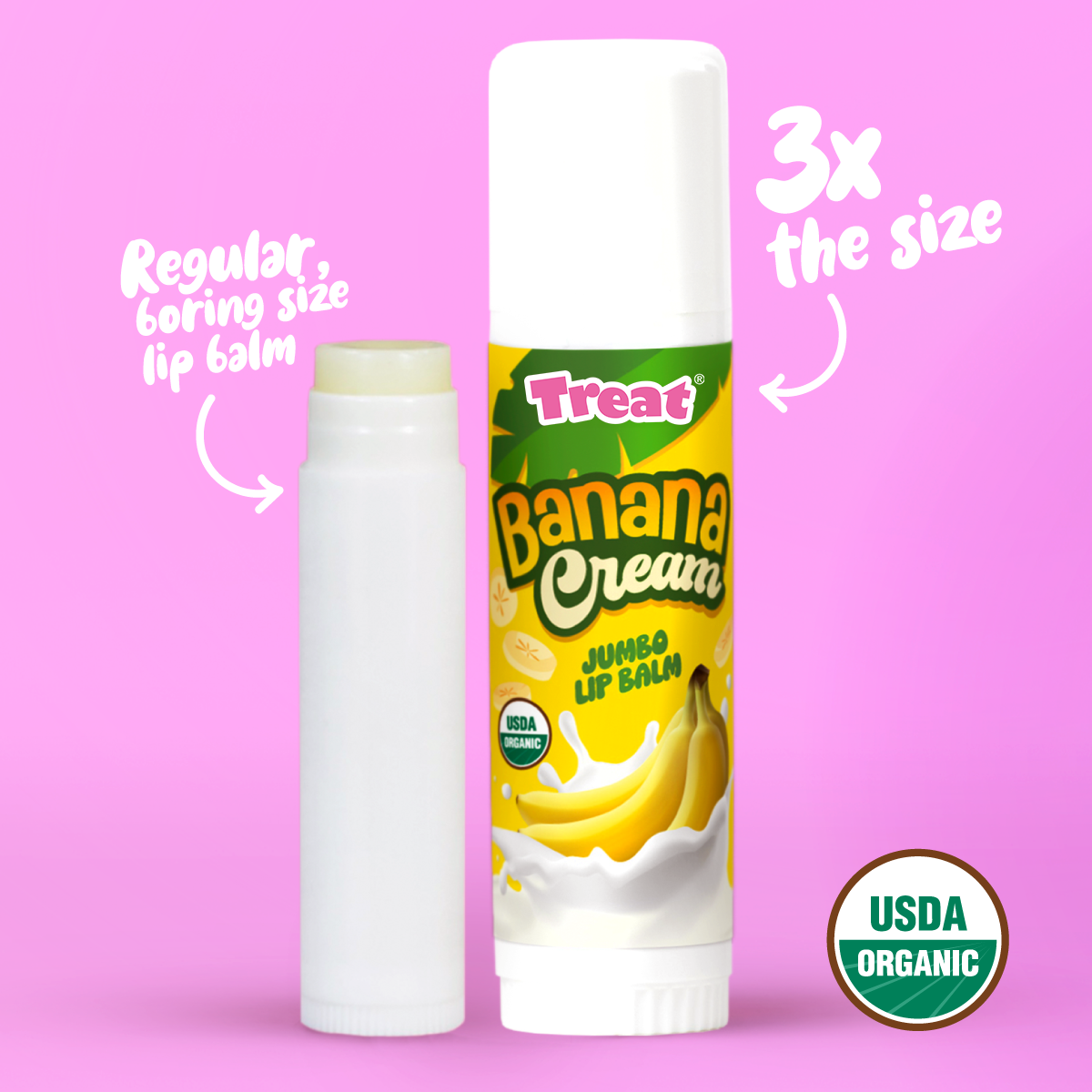 Banana Cream Jumbo Organic Lip Balm
