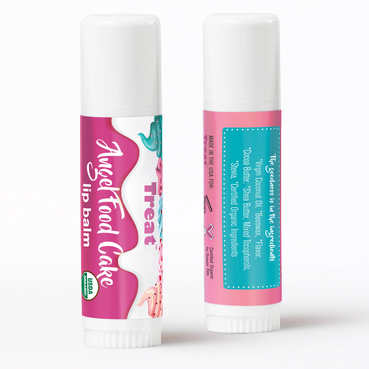 Angel Food Cake Jumbo Organic Lip Balm