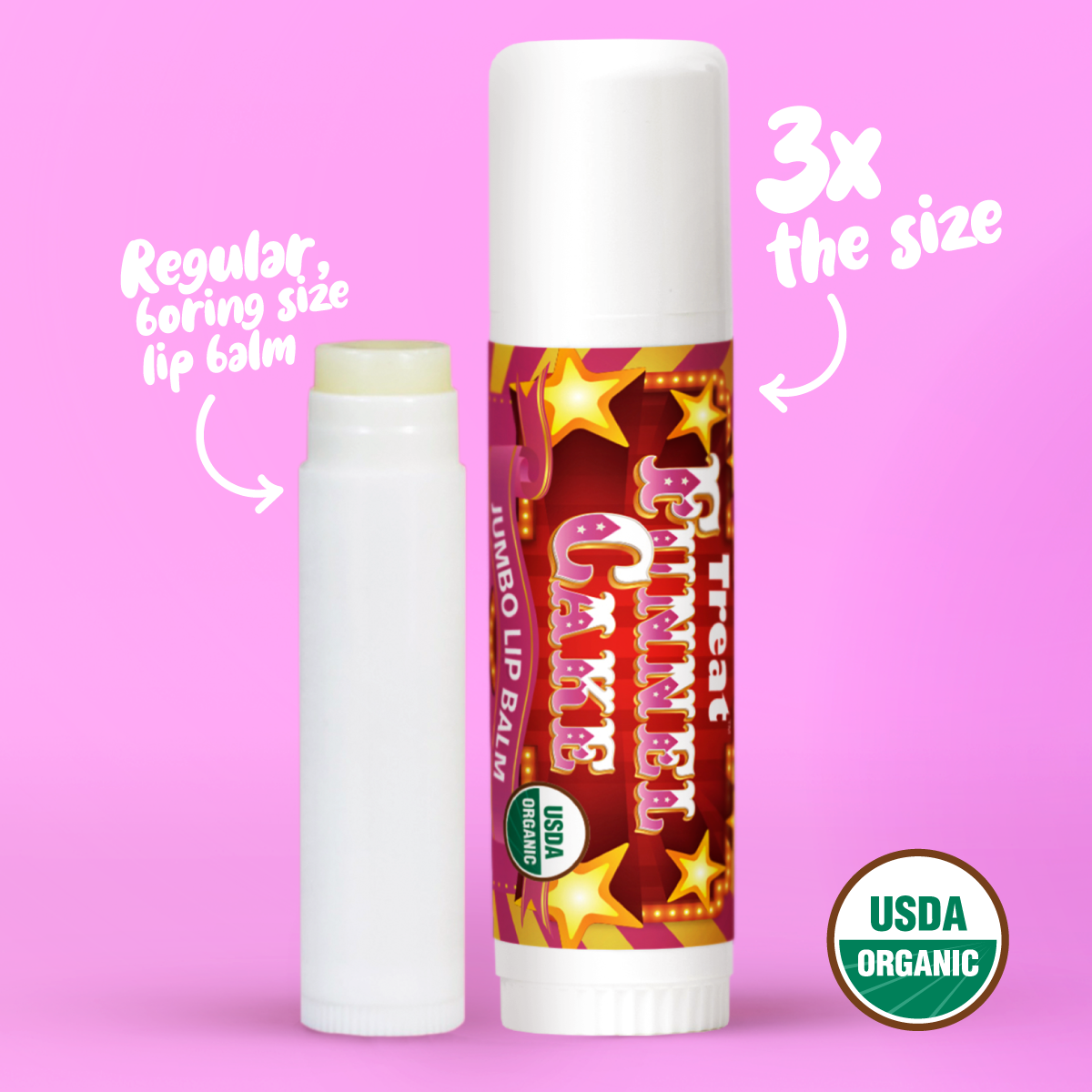 Funnel Cake Jumbo Organic Lip Balm