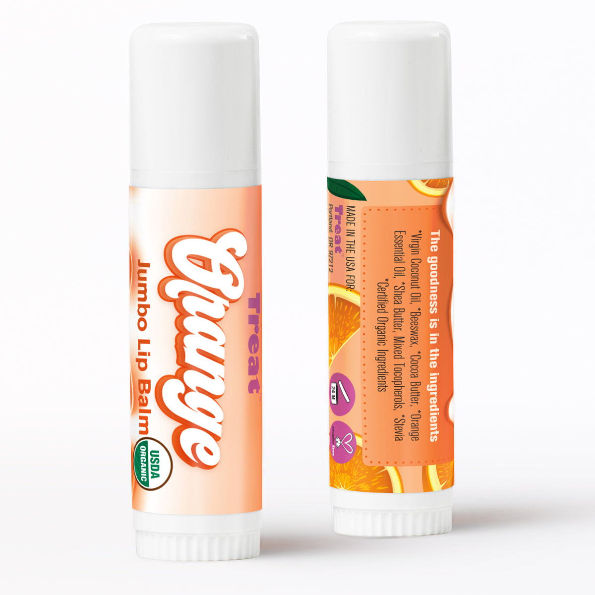 Orange Jumbo Lip Balm 